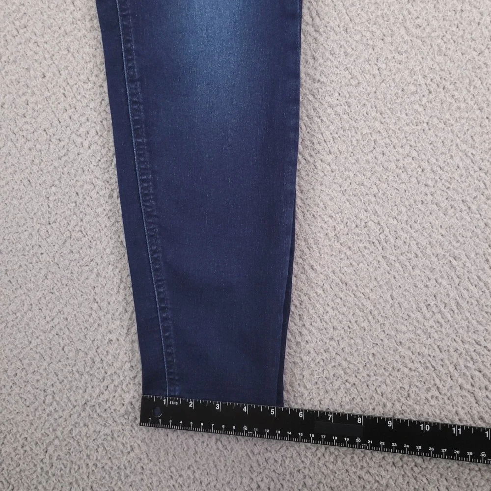 KENSIE Jeans Size 6/28 Skinny Leg Mid Rise Dark Wash Stretch Denim‎ 28x27